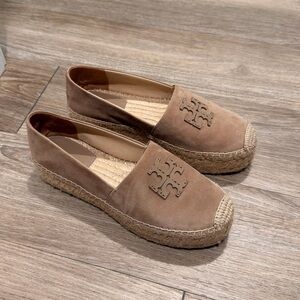 Tory Burch Brown Espadrille Shoes